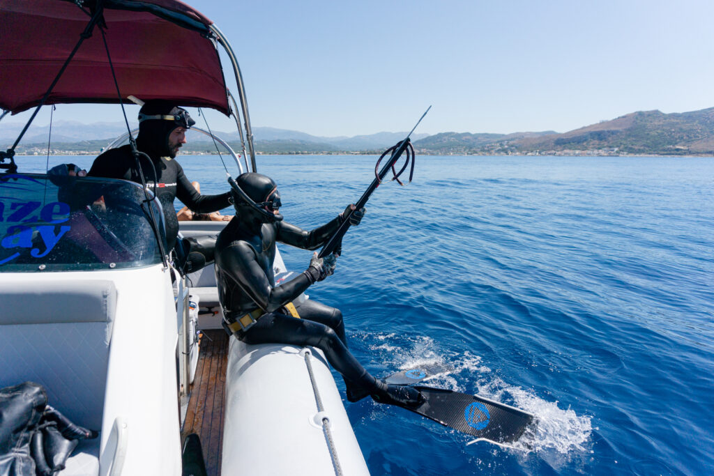 All Day Private Spearfishing Charter in Chania